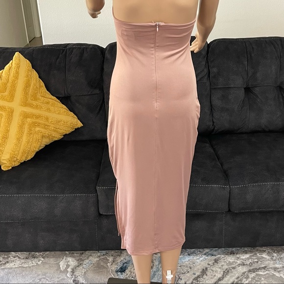 Privacy Please Mona Midi Dress in Mocha - Picture 5 of 10